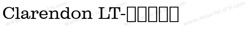 Clarendon LT字体转换